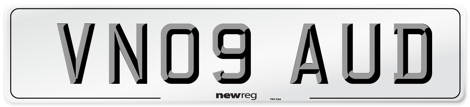 VN09 AUD Number Plate from New Reg